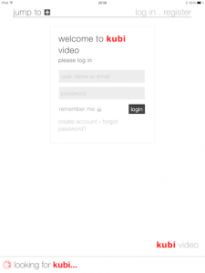 kubi video appをダウンロードしました。